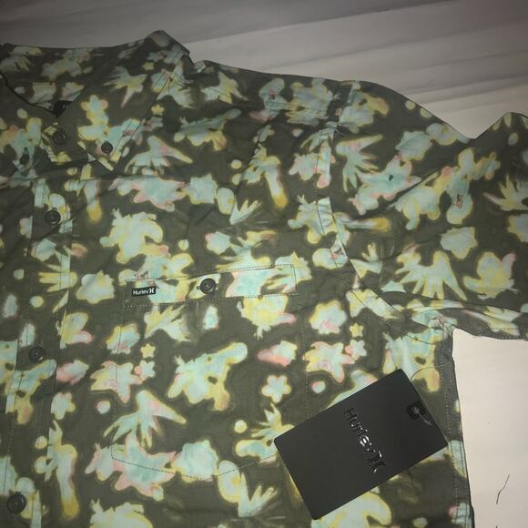 Hurley Mens Dark Room Button Down Printed - Picture 4 of 5